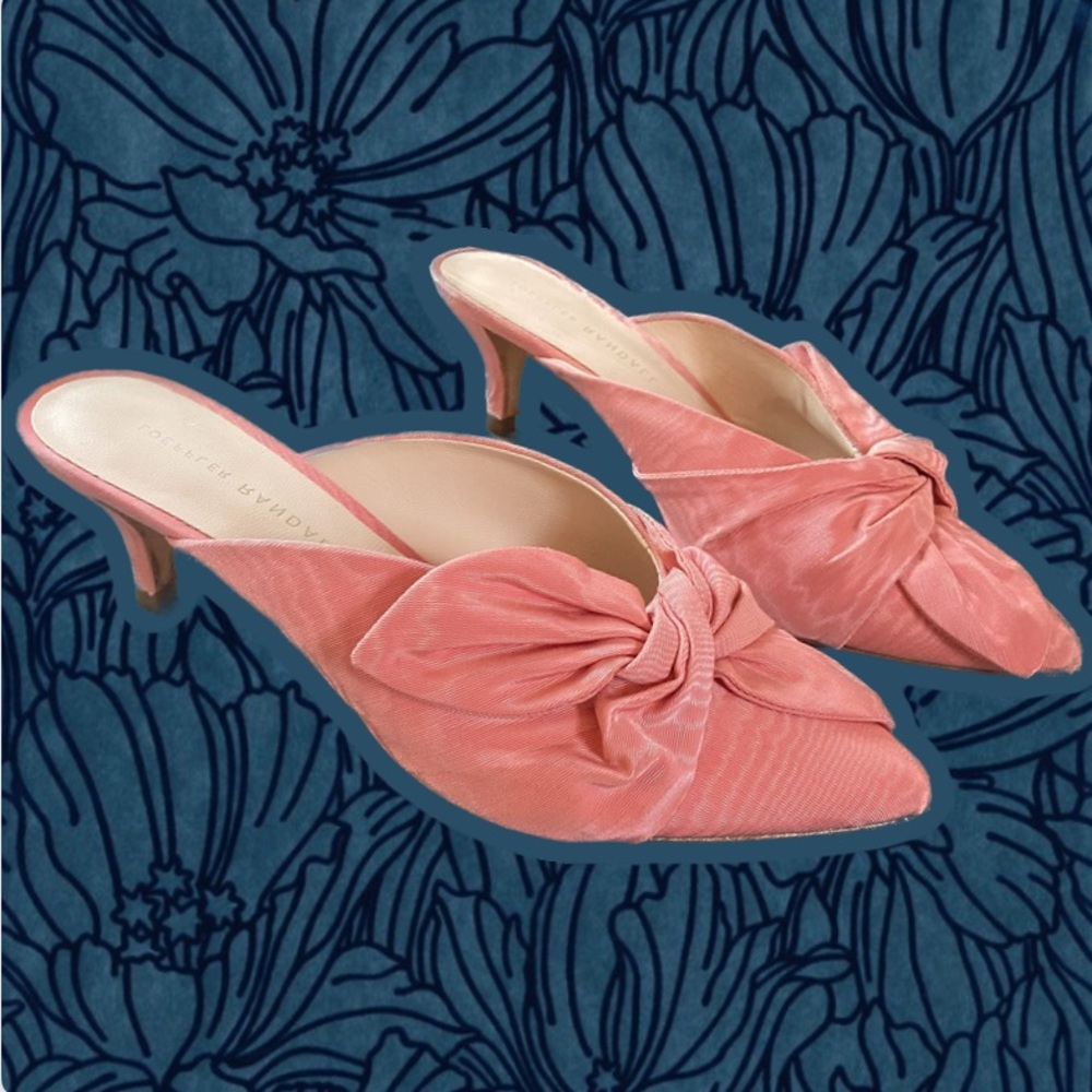 Loeffler Randall Coral Kitten Heel Mules, Size 6.5